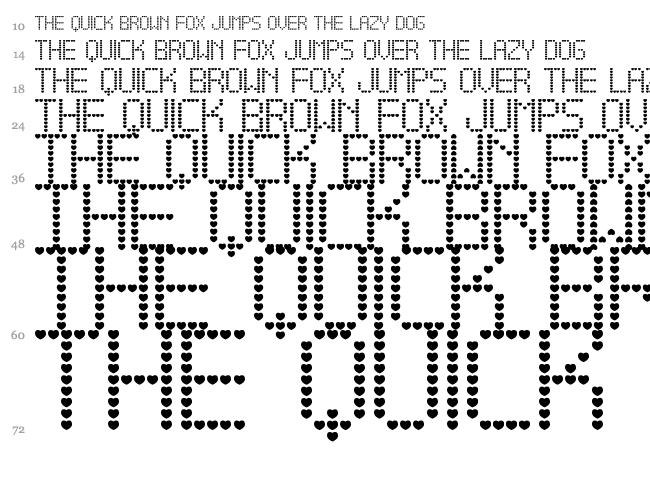 Amame TFB font waterfall